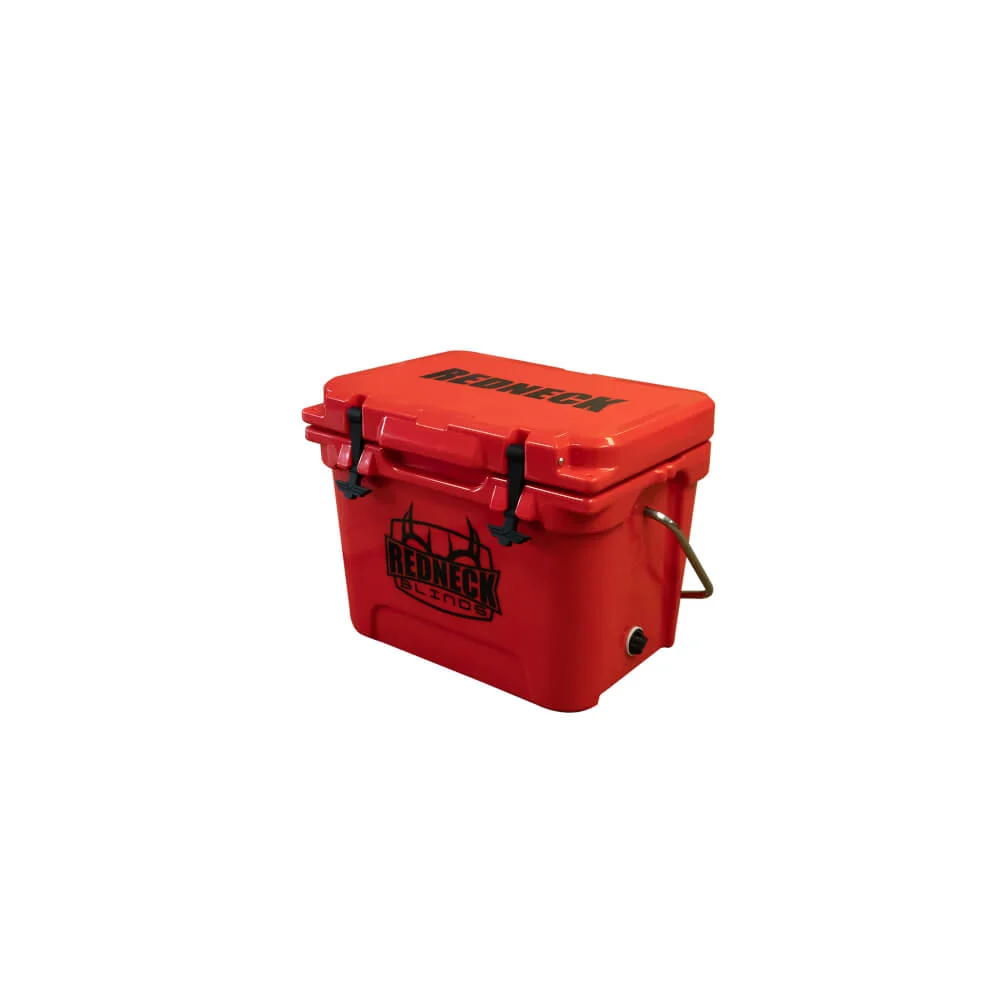 20 Qt Cooler - Red w/ Redneck Logo & Handle - Image 2